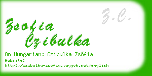 zsofia czibulka business card